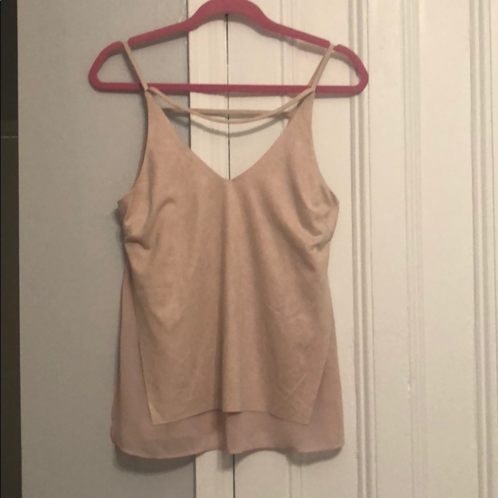 Pink Suede Tank